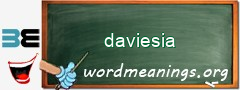 WordMeaning blackboard for daviesia